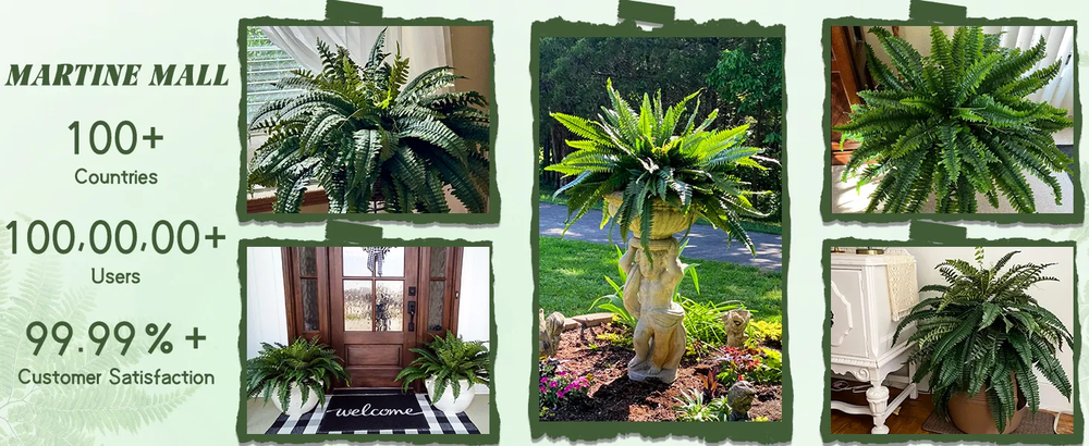 🔥 On Sale Only Today 🌱 UV-Resistant Lifelike Artificial Boston Fern (38 leaves 1 branch)